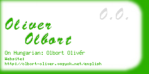 oliver olbort business card